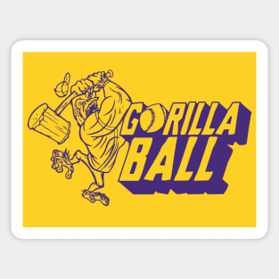 Gorilla Ball is Back | Vintage Tiger Baseball Sticker